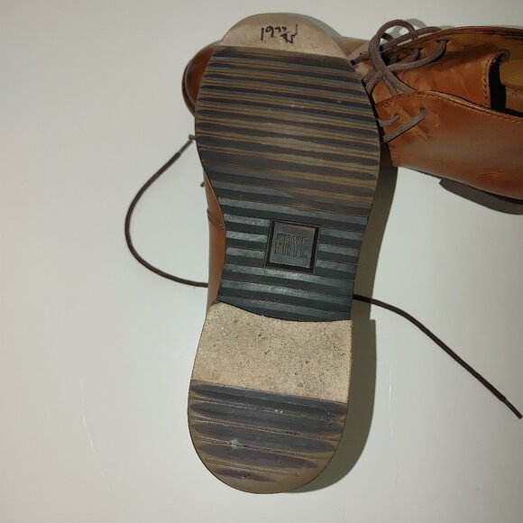 FRYE Men's Leather Ankle High Boots Size 8.5 Pre-owned - Picture 5 of 7